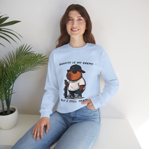 Unisex Heavy Blend™ Crewneck Sweatshirt with Cute Capybara Design – Embrace Comfort Every Day
