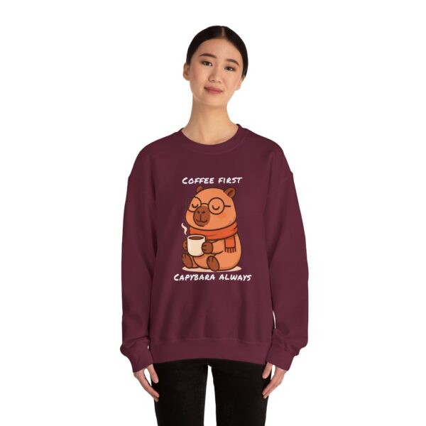Unisex Heavy Blend™ Crewneck Sweatshirt with Cute Capybara Design – Embrace Comfort Every Day