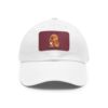 Dad Hat with Leather Patch (Rectangle) - Capybara design