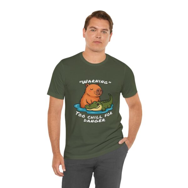 Unisex Jersey Short Sleeve Tee with Adorable Capybara Design – Soft and Stylish T-Shirt