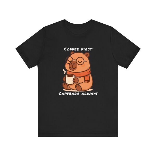 Unisex Jersey Short Sleeve Tee with Adorable Capybara Design – Soft and Stylish T-Shirt