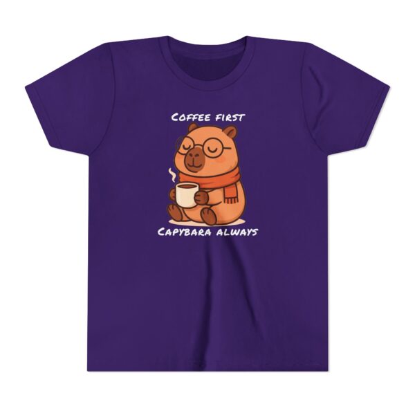 Youth Short Sleeve Tee with Cute Capybara Design – Soft, Fun, and Perfect for Everyday Wear