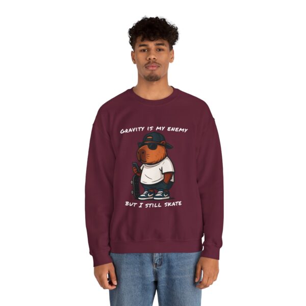 Unisex Heavy Blend™ Crewneck Sweatshirt with Cute Capybara Design – Embrace Comfort Every Day