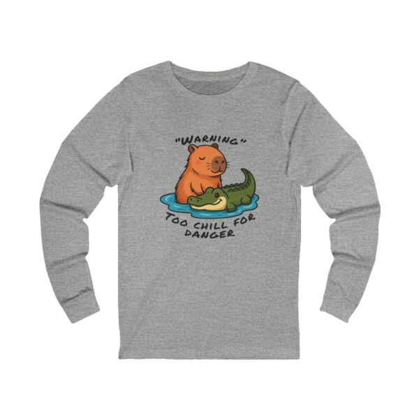 Unisex Jersey Long Sleeve Tee with Unique Capybara Design – Comfortable and Stylish Top