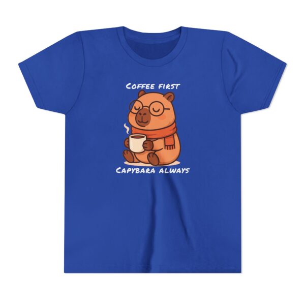 Youth Short Sleeve Tee with Cute Capybara Design – Soft, Fun, and Perfect for Everyday Wear
