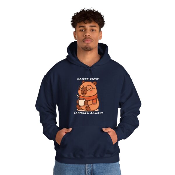 Unisex Heavy Blend™ Hooded Sweatshirt with Cute Capybara Design – Warm and Stylish Hoodie