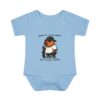 Infant Baby Rib Bodysuit with Cute Capybara Design – Soft, Comfortable, and Perfect for Your Little One