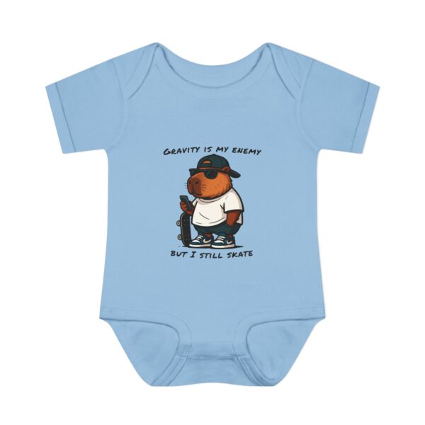 Infant Baby Rib Bodysuit with Cute Capybara Design – Soft, Comfortable, and Perfect for Your Little One