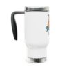 Capybara Stainless Steel Travel Mug with Handle – Durable 14oz Insulated Mug with Cute Capybara Design