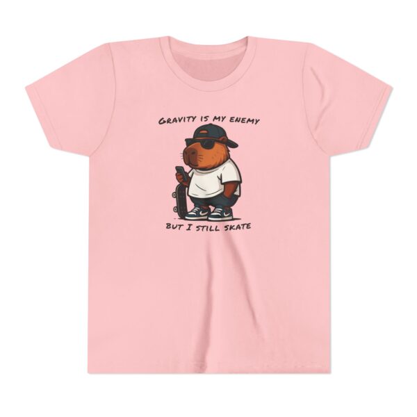 Youth Short Sleeve Tee with Cute Capybara Design – Soft, Fun, and Perfect for Everyday Wear