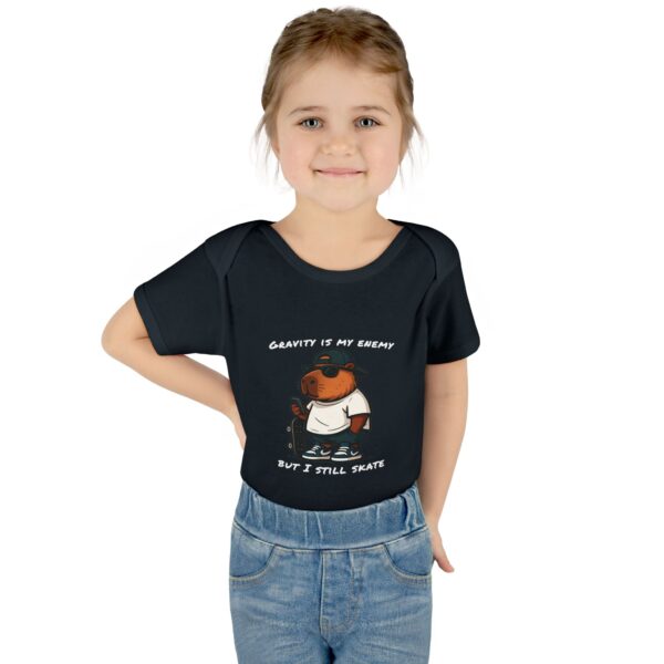 Infant Baby Rib Bodysuit with Cute Capybara Design – Soft, Comfortable, and Perfect for Your Little One