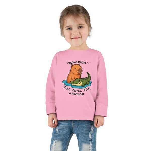 Toddler Long Sleeve Tee with Adorable Capybara Design – Soft, Warm, and Fun for Everyday Wear