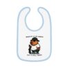 Baby Contrast Trim Jersey Bib with Adorable Capybara Design – Soft, Stylish, and Perfect for Messy Mealtime