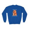 Youth Crewneck Sweatshirt with Adorable Capybara Design – Cozy and Fun for Everyday Wear