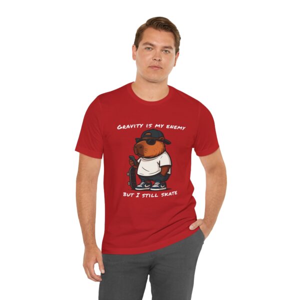 Unisex Jersey Short Sleeve Tee with Adorable Capybara Design – Soft and Stylish T-Shirt