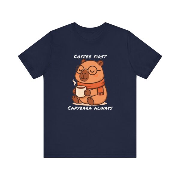 Unisex Jersey Short Sleeve Tee with Adorable Capybara Design – Soft and Stylish T-Shirt