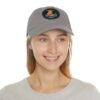 9374970801369907204_2048.jpeg Dad Hat with Leather Patch (Round) - Capybara design