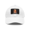 Dad Hat with Leather Patch (Rectangle) - Capybara design