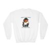 Youth Crewneck Sweatshirt with Adorable Capybara Design – Cozy and Fun for Everyday Wear