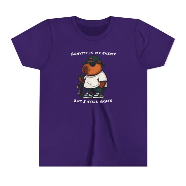 Youth Short Sleeve Tee with Cute Capybara Design – Soft, Fun, and Perfect for Everyday Wear