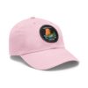 9652524982099547204_2048.jpeg Dad Hat with Leather Patch (Round) - Capybara design