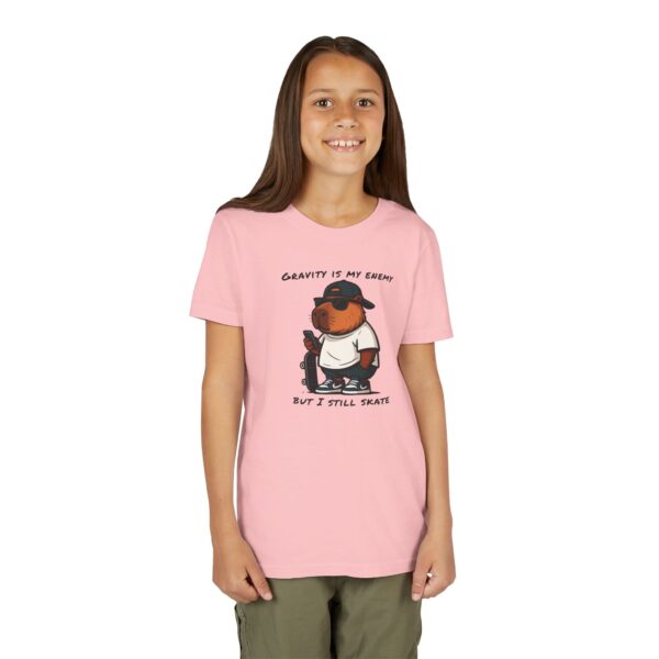 Youth Short Sleeve Tee with Cute Capybara Design – Soft, Fun, and Perfect for Everyday Wear