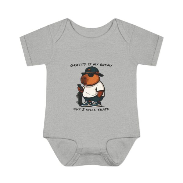 Infant Baby Rib Bodysuit with Cute Capybara Design – Soft, Comfortable, and Perfect for Your Little One