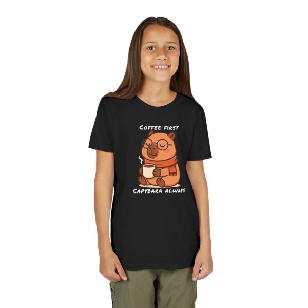 Youth Short Sleeve Tee with Cute Capybara Design – Soft, Fun, and Perfect for Everyday Wear