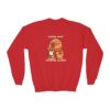 Youth Crewneck Sweatshirt with Adorable Capybara Design – Cozy and Fun for Everyday Wear