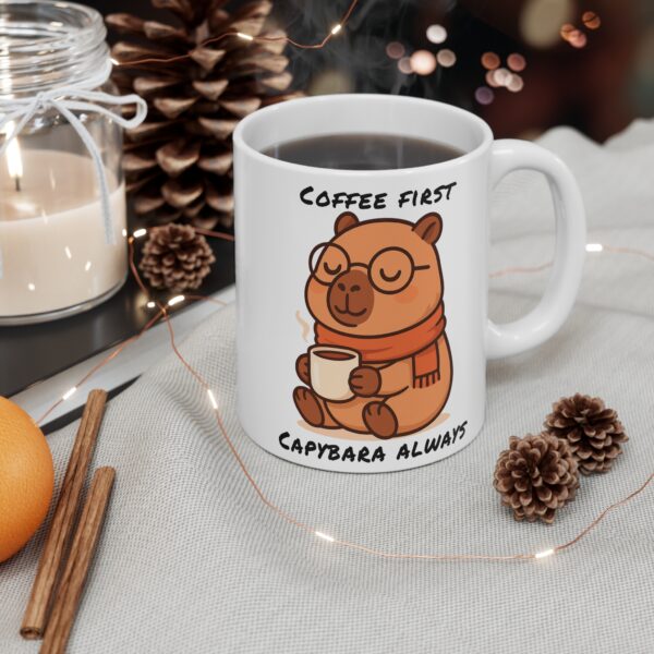 Capybara Coffee Mug 11oz – Cute & Unique Capybara Design for Animal Lovers
