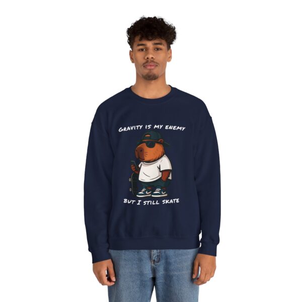 Unisex Heavy Blend™ Crewneck Sweatshirt with Cute Capybara Design – Embrace Comfort Every Day