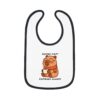 Baby Contrast Trim Jersey Bib with Adorable Capybara Design – Soft, Stylish, and Perfect for Messy Mealtime